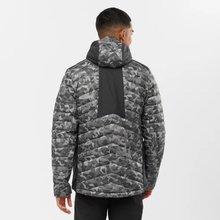 Camo Salomon Essential Xwarm Down Men's Insulated Jackets | IE HG2831